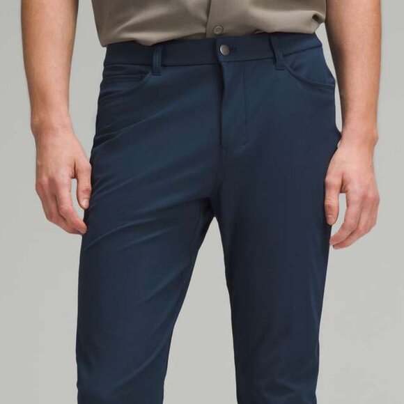 NEW Lululemon ABC Skinny-Fit 5 Pocket Pant 30"L Warpstreme, True navy - 35"x 30" - Picture 11 of 13